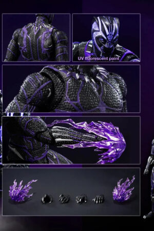 Threezero – Marvel Studios: The Infinity Saga DLX Black Panther (Kinetic Energy Charged) 3Z08210C0 (Licensed) - Photo 2