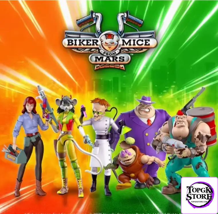NACELLE Studio – Biker Mice from Mars Carbine & Charley & Limburger & Dr. Karbunkle & Greasepit Action 