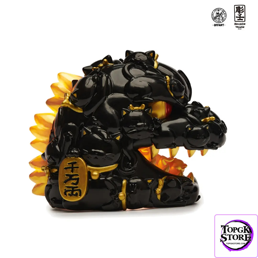 OFFART & A Ren – OFFART X Horiren Red Flame Hundred Cats Mini – Black Gold Bust (Licensed) - Photo 22 | TopGK