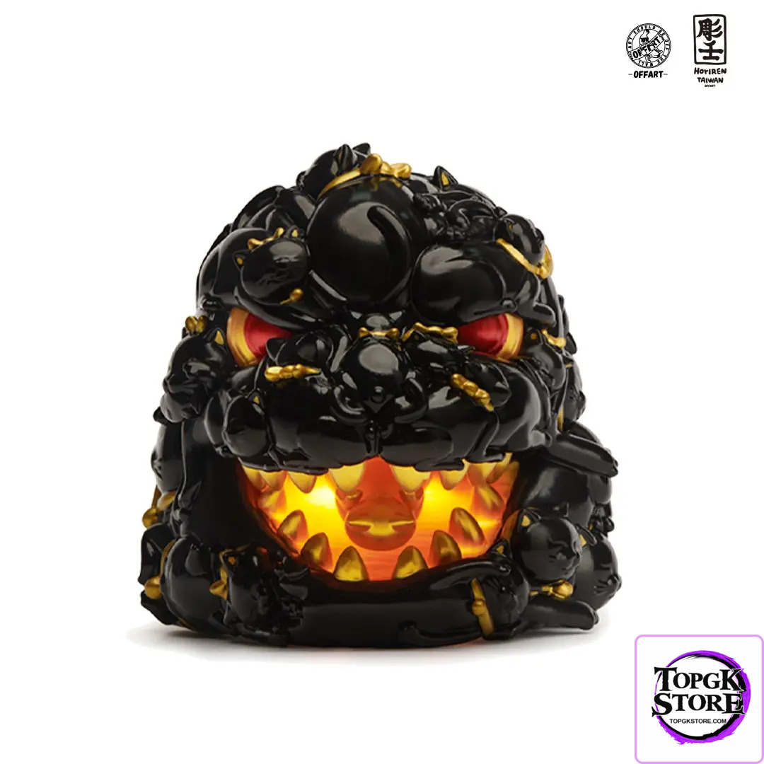 OFFART & A Ren – OFFART X Horiren Red Flame Hundred Cats Mini – Black Gold Bust (Licensed) - Photo 20 | TopGK