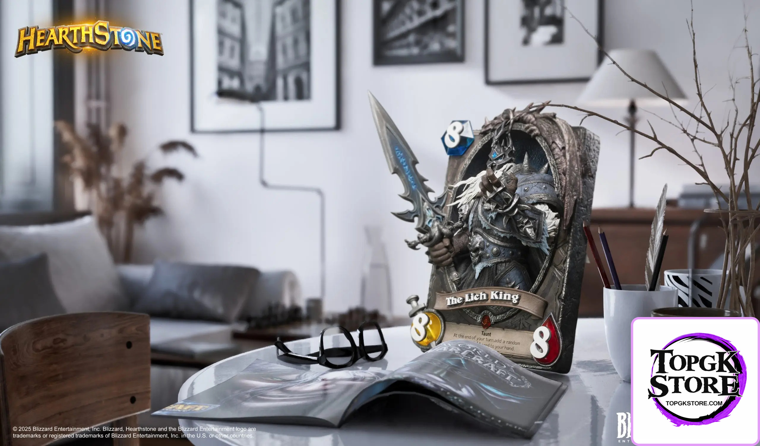 HEX Collectibles – Blizzard Official Licensed Hearthstone Lich King Card Art Statue HEXFRAME04 (Licensed) - Photo 7 | T