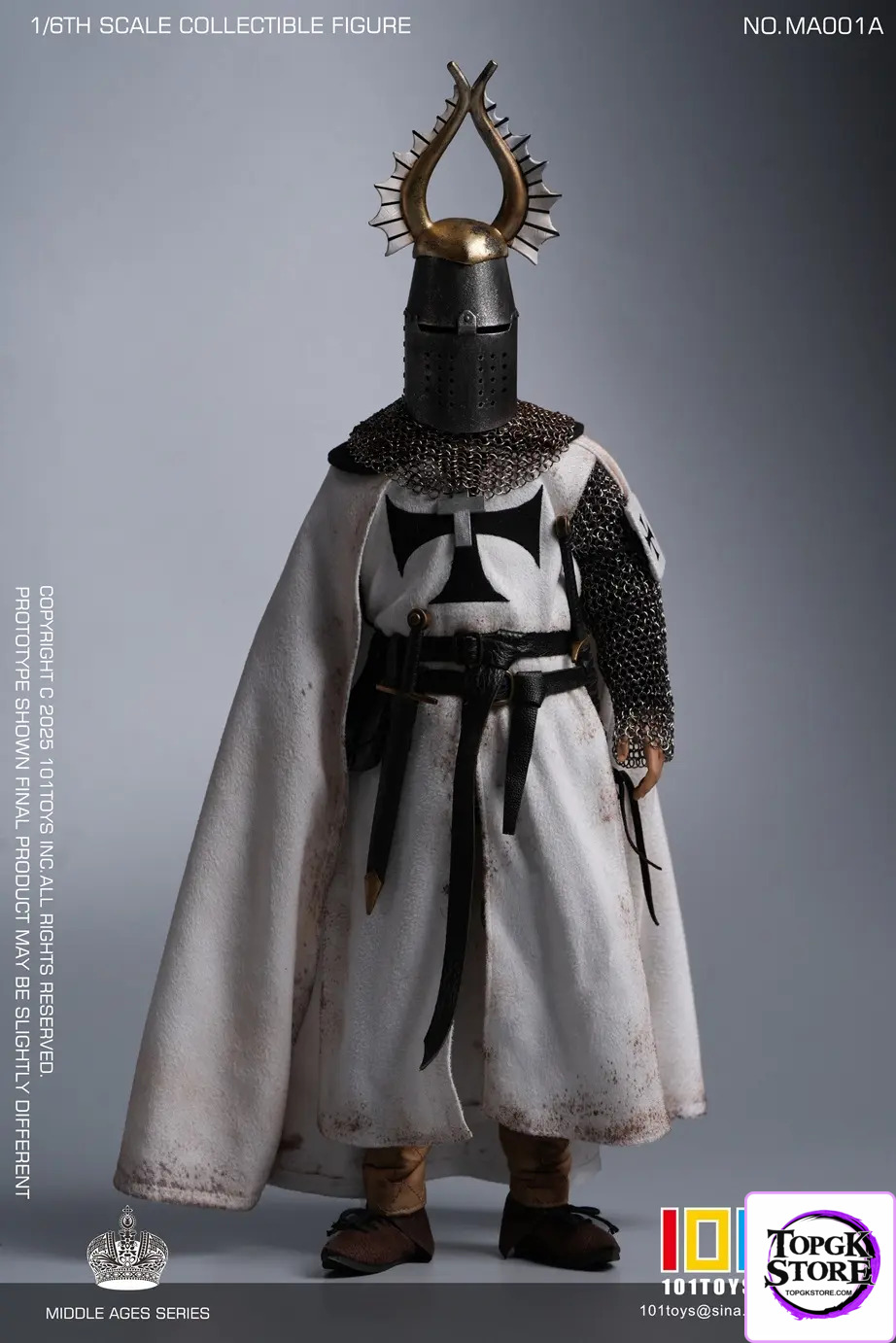 101TOYS & PP STUDIO – 1/6 Medieval Teutonic Commander Teutonic Knights Middle Ages Teutonic Grand Commandant MA001A