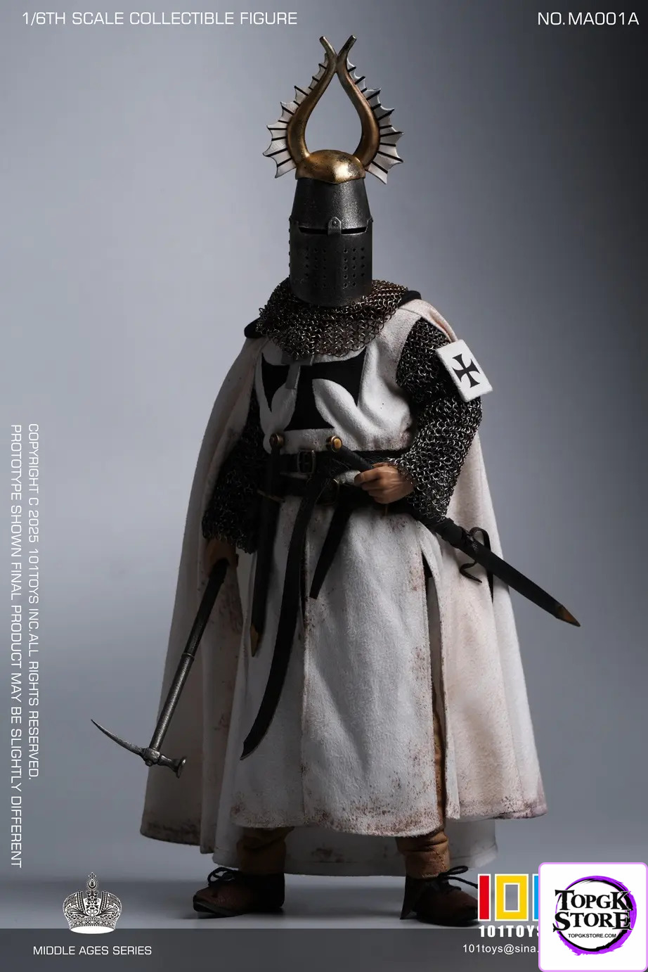 101TOYS & PP STUDIO – 1/6 Medieval Teutonic Commander Teutonic Knights Middle Ages Teutonic Grand Commandant MA001A