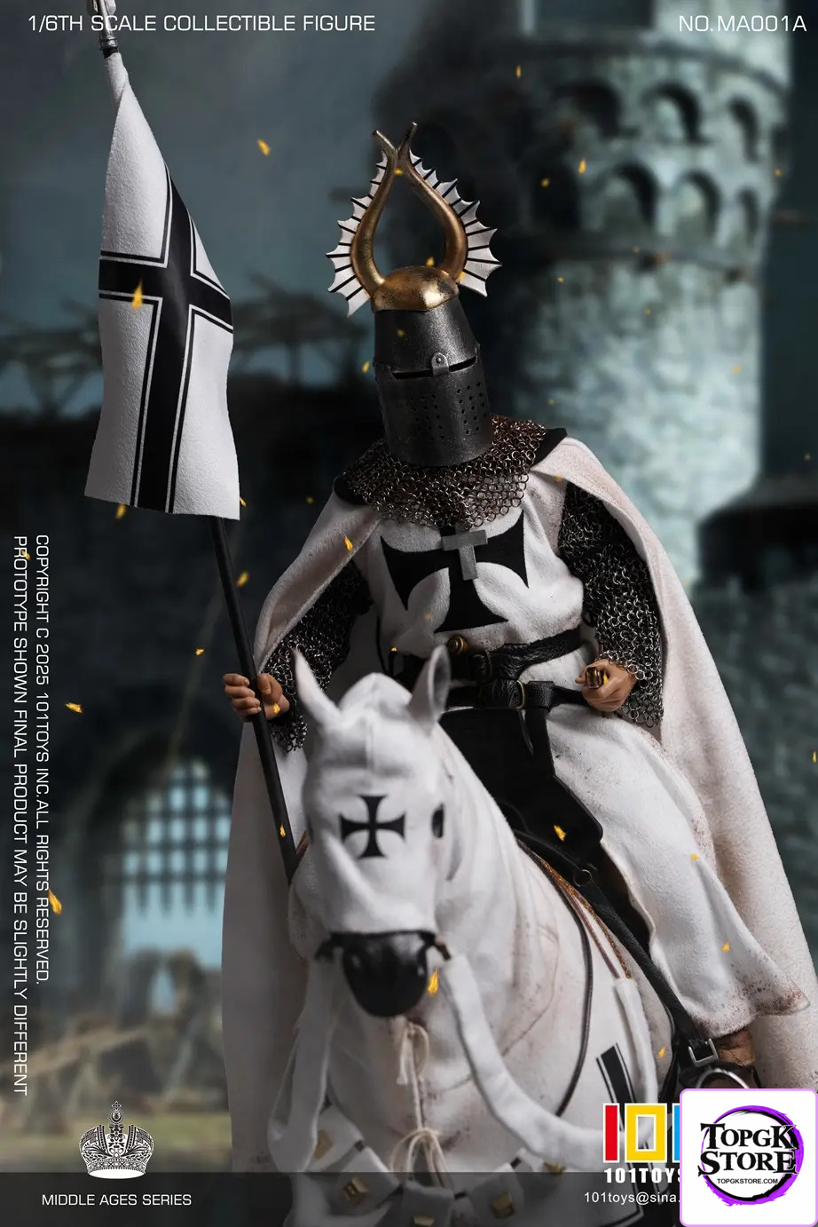 101TOYS & PP STUDIO – 1/6 Medieval Teutonic Commander Teutonic Knights Middle Ages Teutonic Grand Commandant MA001A