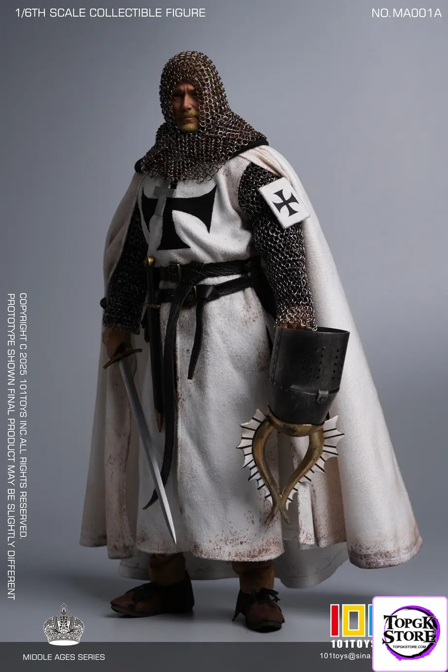 101TOYS & PP STUDIO – 1/6 Medieval Teutonic Commander Teutonic Knights Middle Ages Teutonic Grand Commandant MA001A