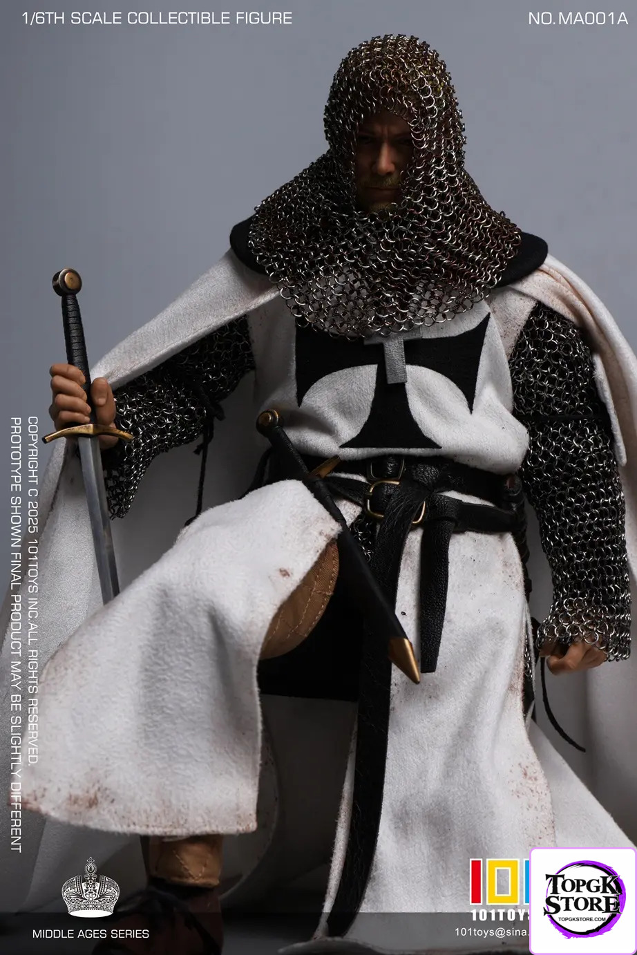 101TOYS & PP STUDIO – 1/6 Medieval Teutonic Commander Teutonic Knights Middle Ages Teutonic Grand Commandant MA001A
