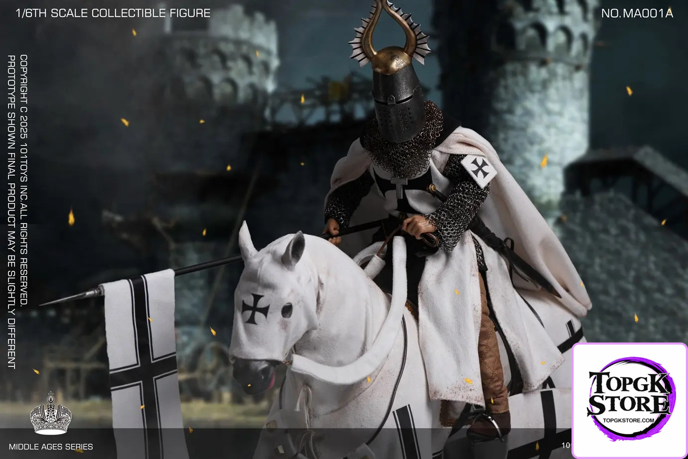 101TOYS & PP STUDIO – 1/6 Medieval Teutonic Commander Teutonic Knights Middle Ages Teutonic Grand Commandant MA001A
