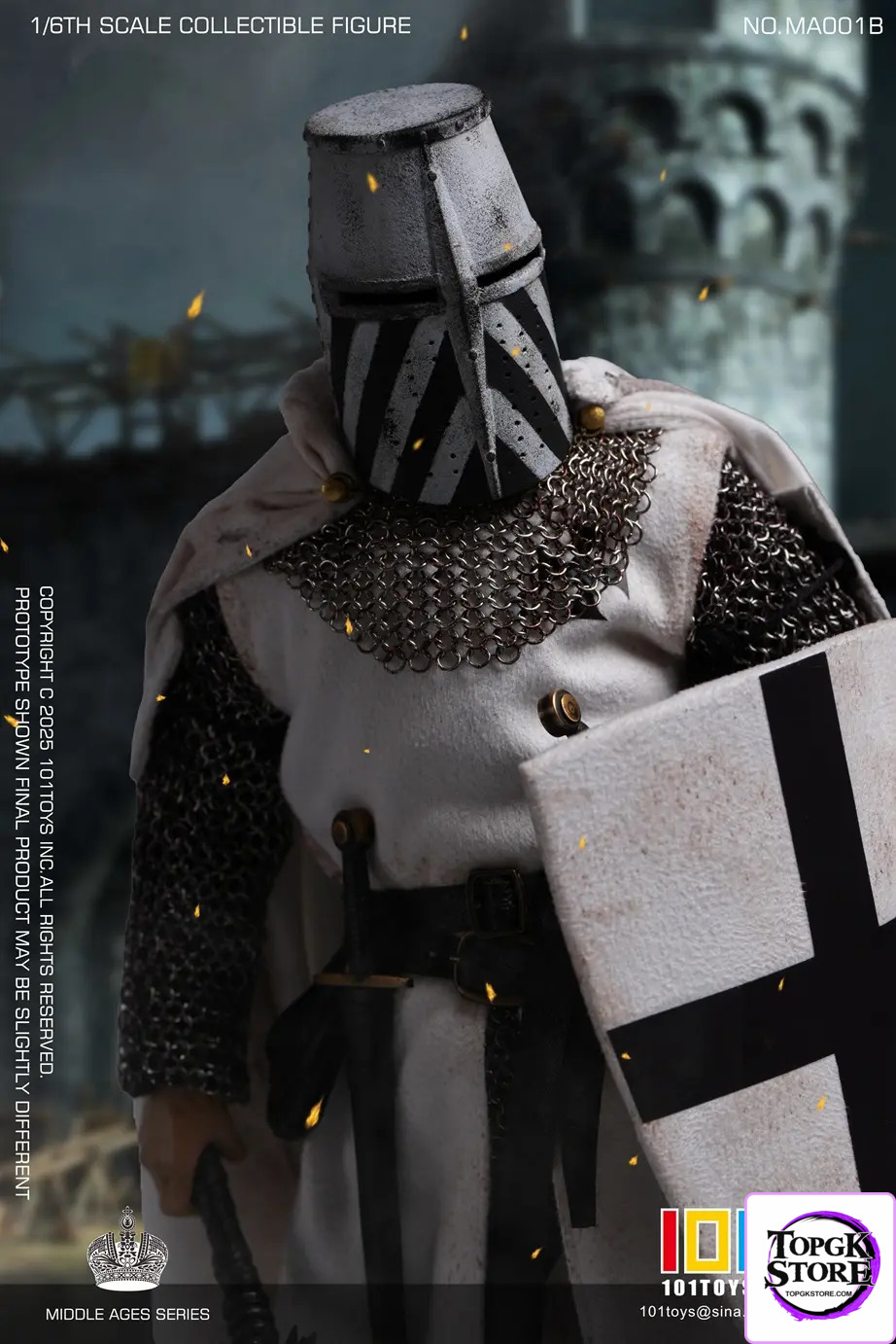 101TOYS & PP STUDIO – 1/6 Medieval Teutonic Commander Teutonic Knights Middle Ages Teutonic Grand Commandant MA001A