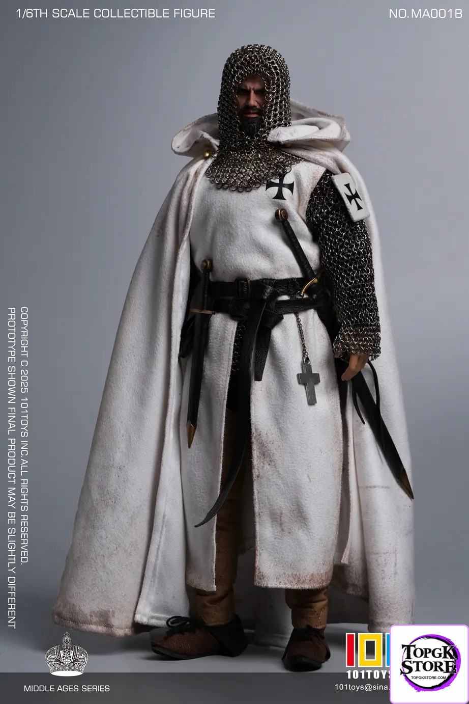 101TOYS & PP STUDIO – 1/6 Medieval Teutonic Commander Teutonic Knights Middle Ages Teutonic Grand Commandant MA001A