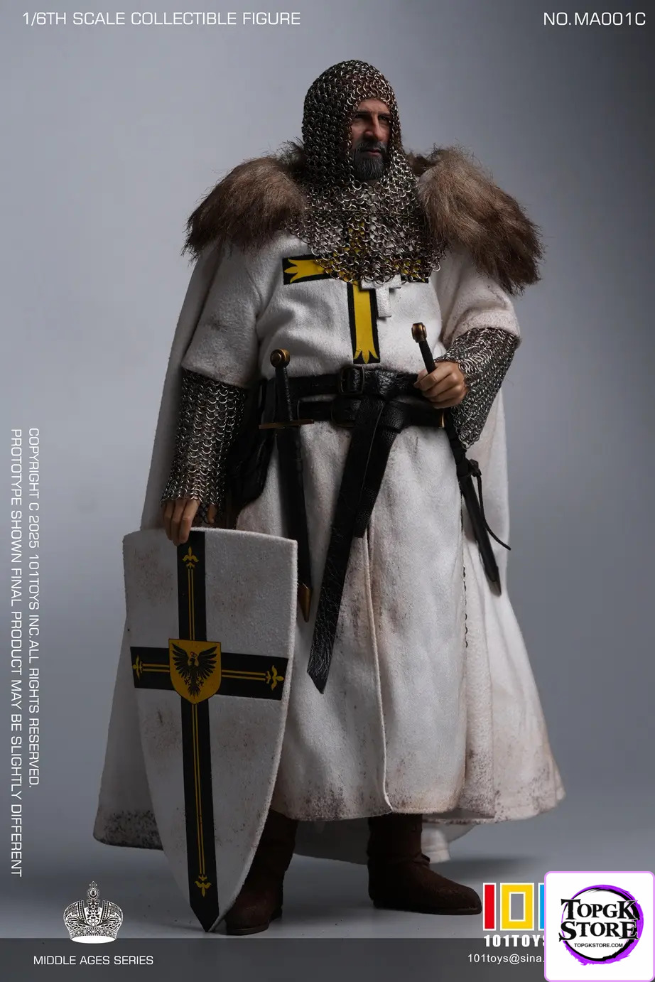 101TOYS & PP STUDIO – 1/6 Medieval Teutonic Commander Teutonic Knights Middle Ages Teutonic Grand Commandant MA001A