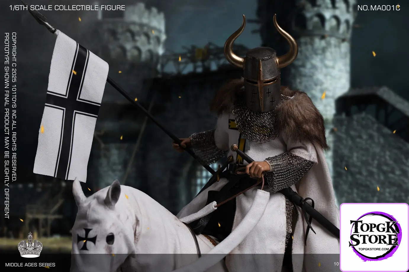 101TOYS & PP STUDIO – 1/6 Medieval Teutonic Commander Teutonic Knights Middle Ages Teutonic Grand Commandant MA001A