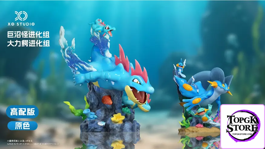 XO Studio – Pokémon 1/20 SCALE WORLD Feraligatr & Swampert Evolution Set - Photo 1 | TopGKStore