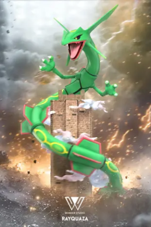 Wonder Studio – Pokémon Hoenn Region Super-ancient Pokémon Rayquaza - Photo 1 | TopGKStore