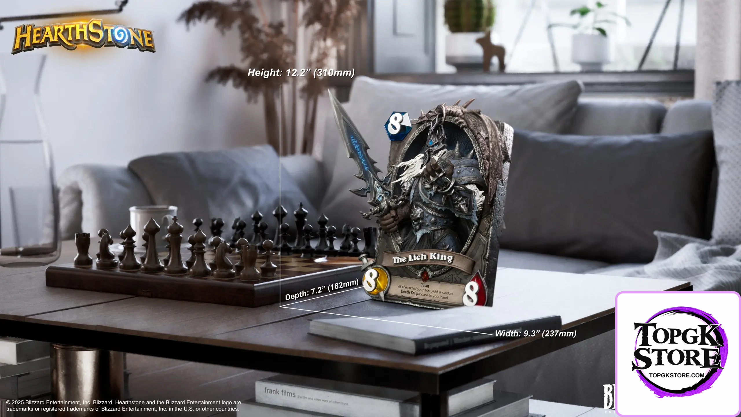HEX Collectibles – Blizzard Official Licensed Hearthstone Lich King Card Art Statue HEXFRAME04 (Licensed) - Photo 8 | T
