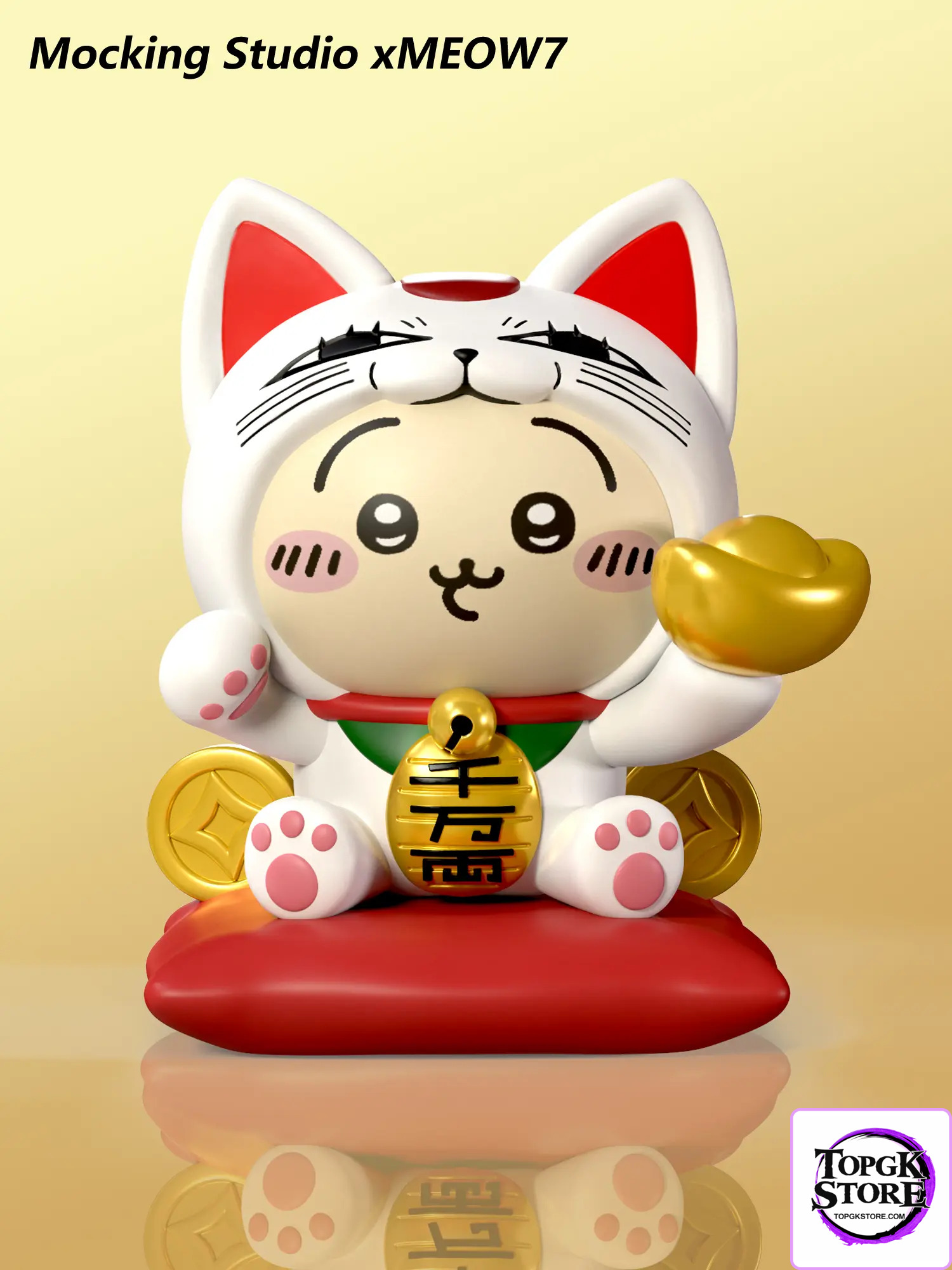 MOCKING Studio – chiikawa Usagi cos Turbo Granny Lucky Cat Figurine - Photo 1 | TopGKStore