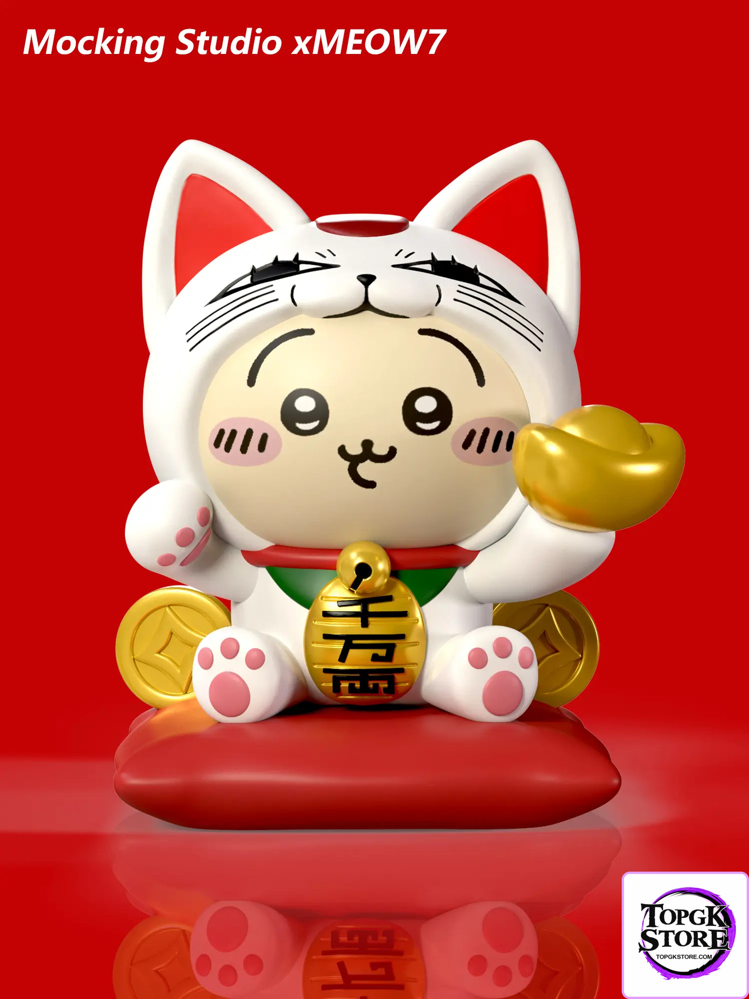 MOCKING Studio – chiikawa Usagi cos Turbo Granny Lucky Cat Figurine - Photo 10 | TopGKStore
