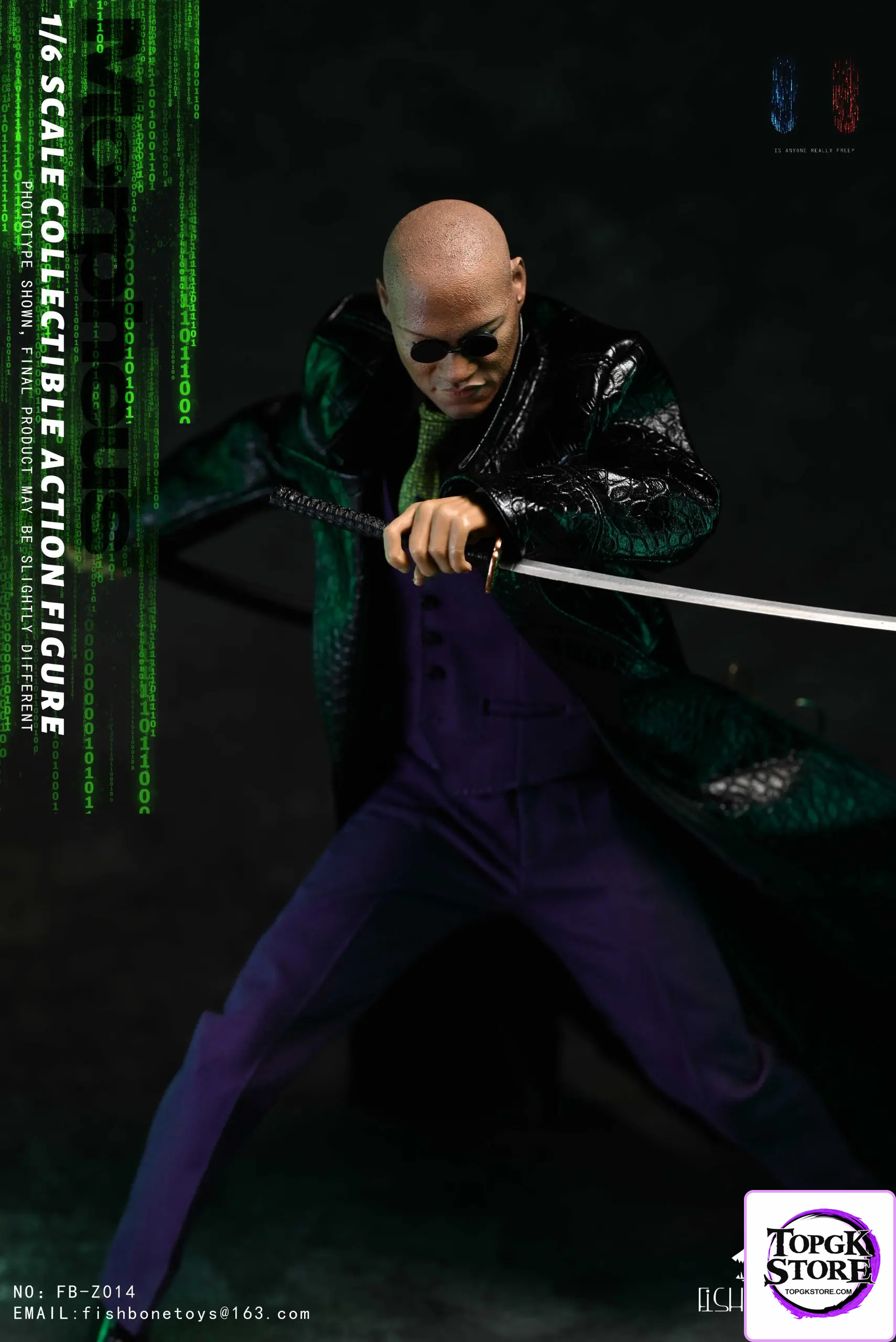 FISH BONETOYS – 1/6 The Matrix Resurrections Morpheus Action Figure NO:FB-Z014 - Photo 4 | TopGKStore