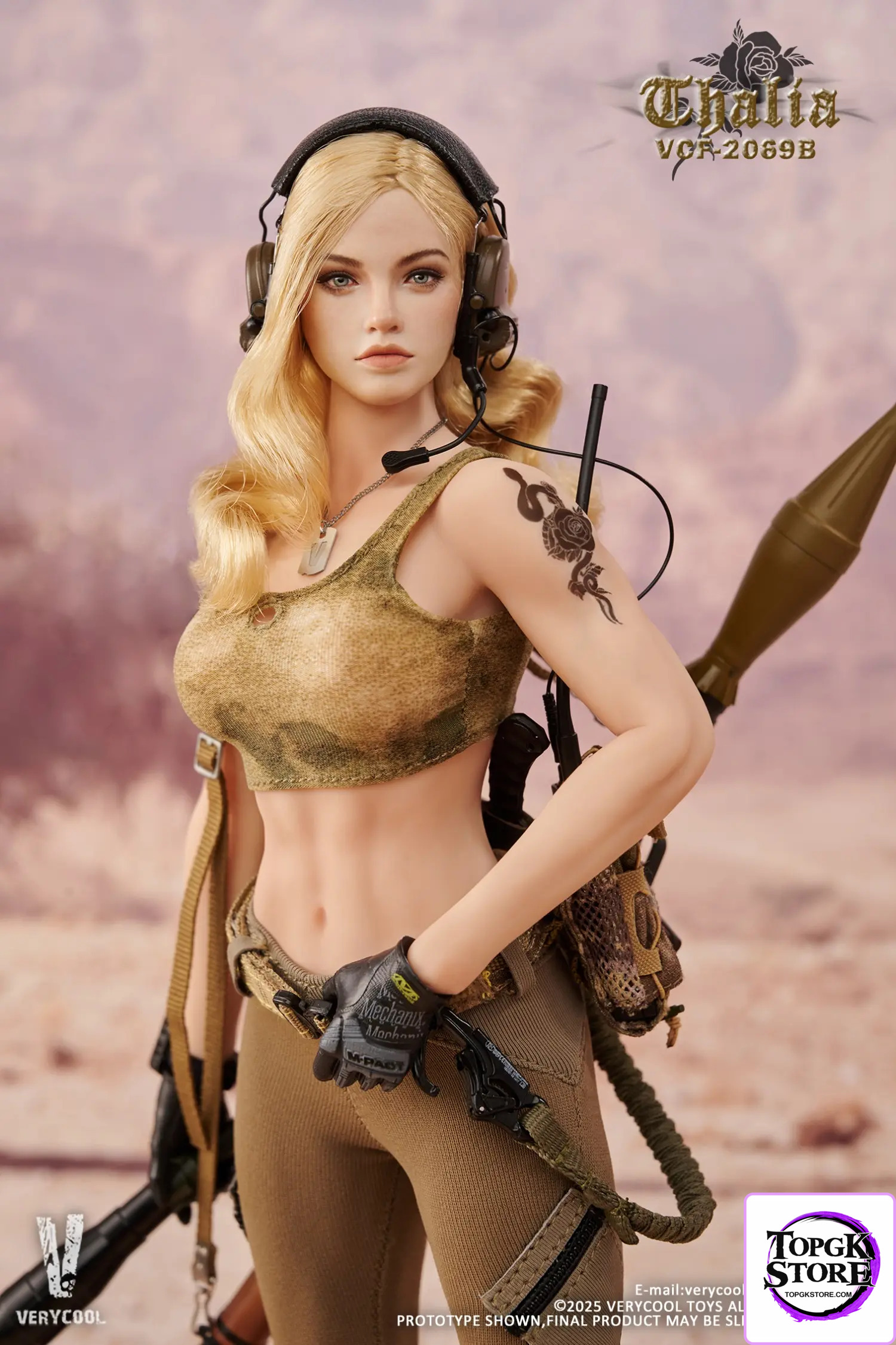 VERYCOOL – 1/6 Scale Action Figure VCF-2069 Desert female soldier -Thalia (Licensed) - Photo 17 | TopGKStore