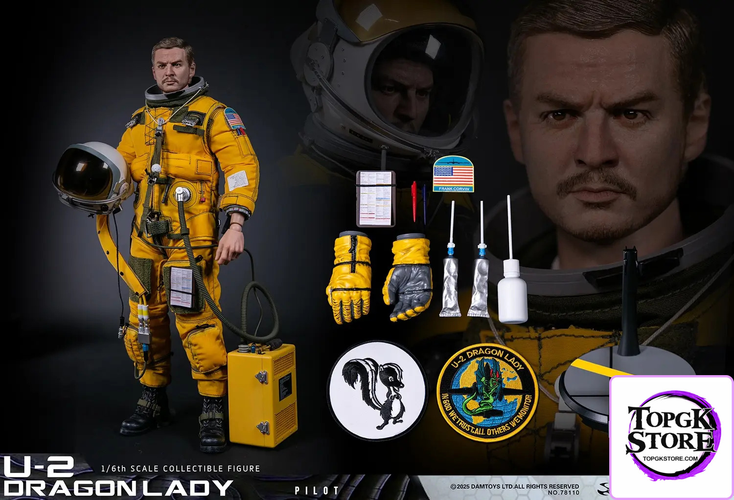 DAMTOYS – 1/6 Scale U-2 Dragon Lady Reconnaissance Aircraft Pilot NO.78110 (Licensed) - Photo 13 | TopGKStore
