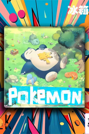 BLK Studio – Snorlax Friends Anime Decorative Picture/Refrigerator Magnet Pokémon - Photo 2 | TopGKStore
