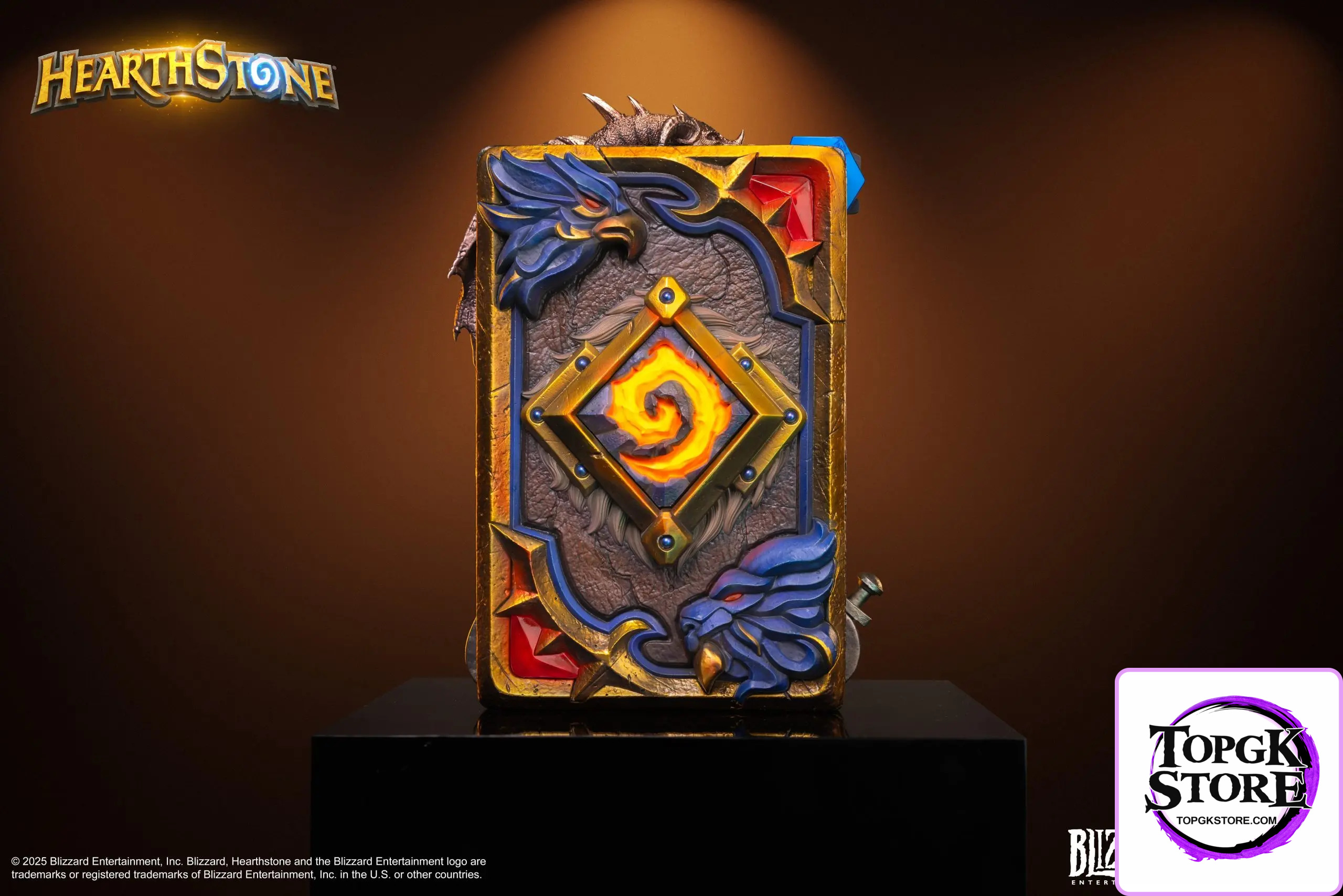 HEX Collectibles & Blizzard Entertainment – Hearthstone Varian Wrynn Legendary Card Art Statue HEXFRAME02 (Licensed