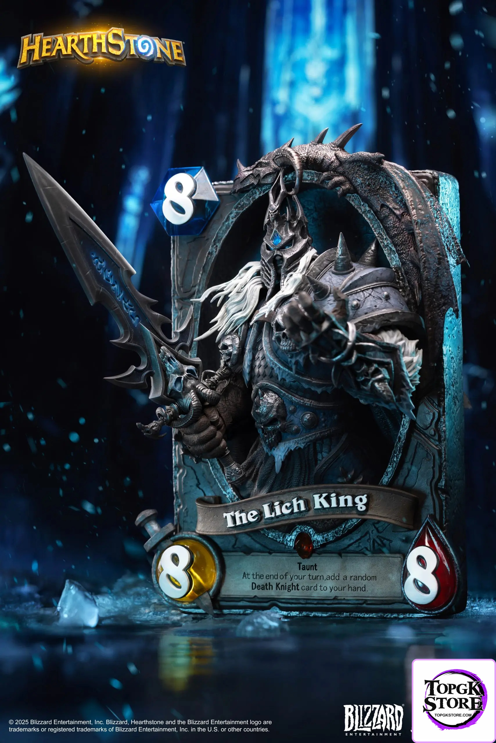 HEX Collectibles – Blizzard Official Licensed Hearthstone Lich King Card Art Statue HEXFRAME04 (Licensed) - Photo 11 |