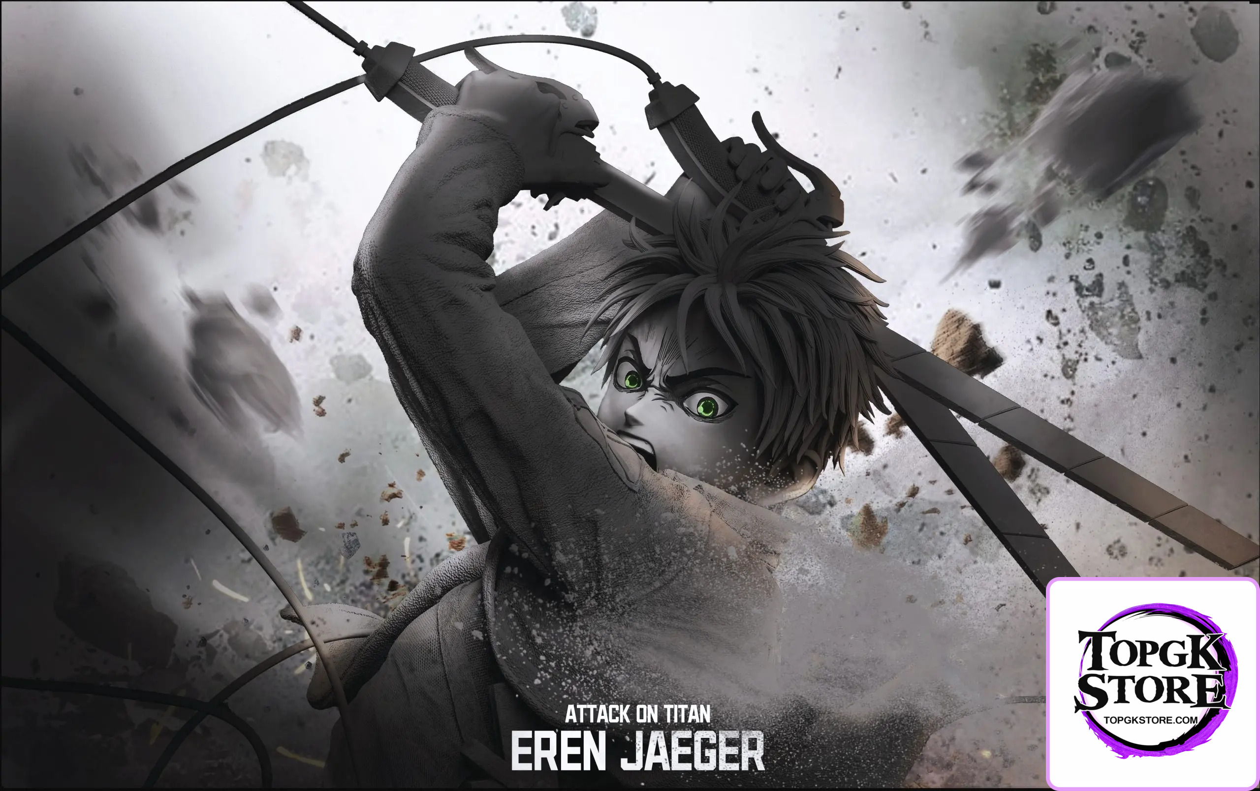Three Artisan Studio – T Plus Series Attack on Titan Eren Jaeger 1/6 Statue (Licensed) - Photo 1 | TopGKStore