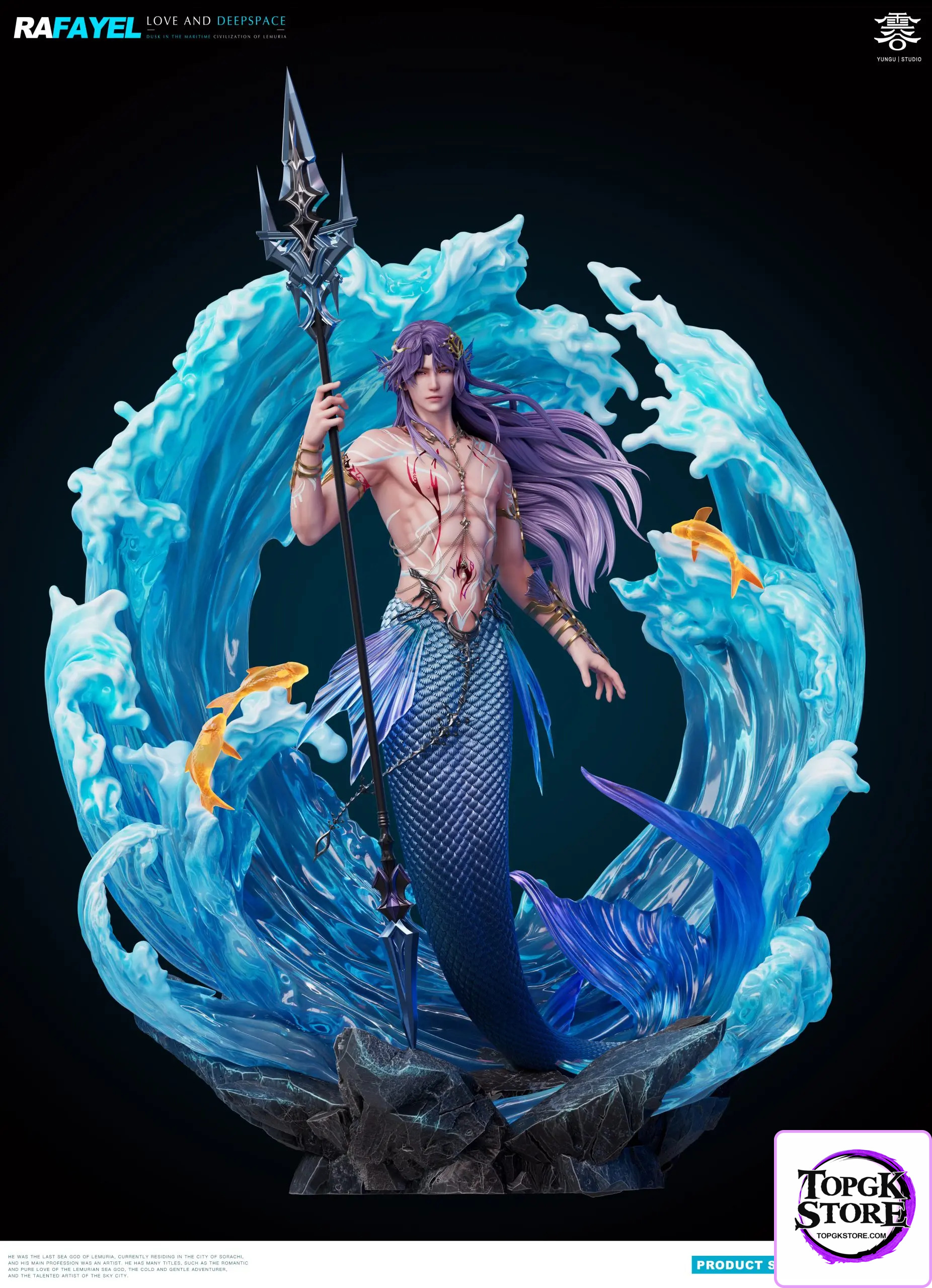 Yun Gu Studio – Love and Deepspace 1/6 Statue Mermaid Rafayel - Photo 4 | TopGKStore