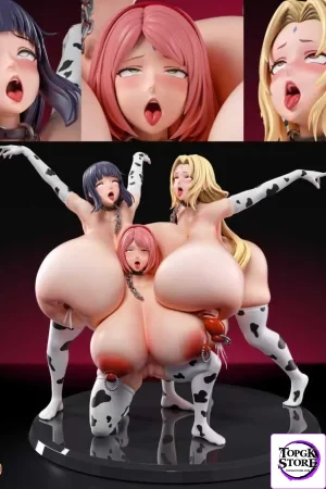Sakura Haruno X Hinata Hyuga X Tsunade Naruto 1/6 Scale GK Statue -Fish Head Studio - - Photo 13 | TopGKStore