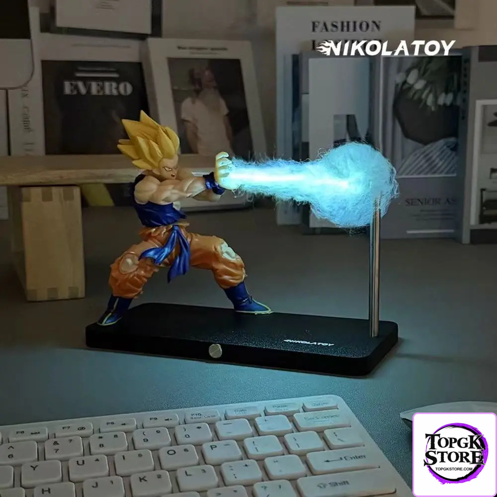 NIKOLATOY Studio – Dragon Ball Son Goku and Chaoz Magnetic Suspended Creative Night Light - Photo 14 | TopGKStore