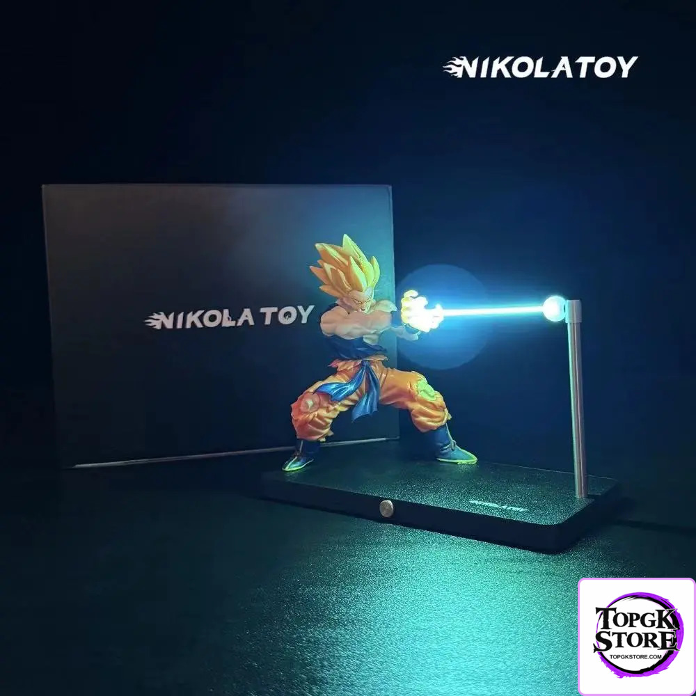 NIKOLATOY Studio – Dragon Ball Son Goku and Chaoz Magnetic Suspended Creative Night Light - Photo 6 | TopGKStore