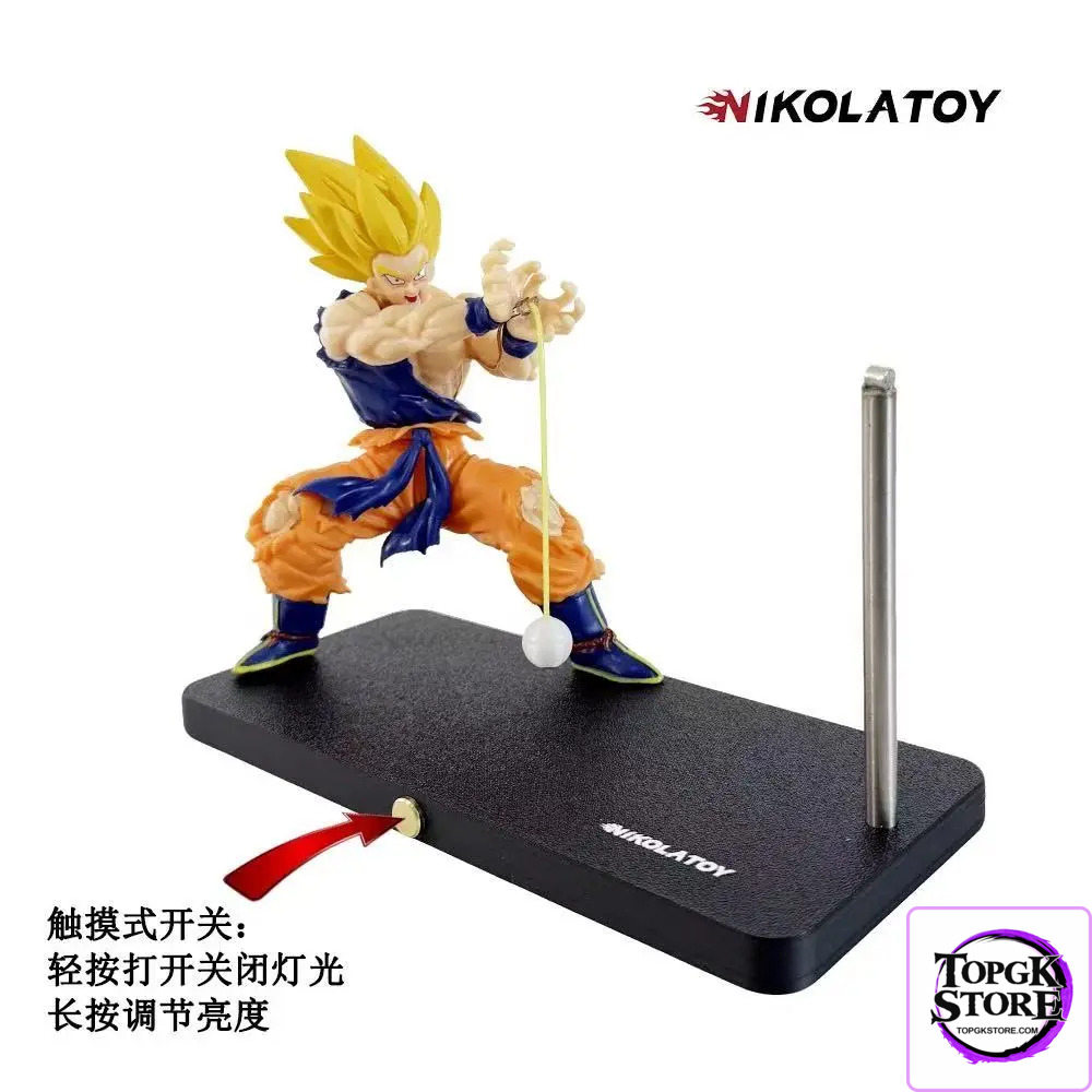 NIKOLATOY Studio – Dragon Ball Son Goku and Chaoz Magnetic Suspended Creative Night Light - Photo 10 | TopGKStore