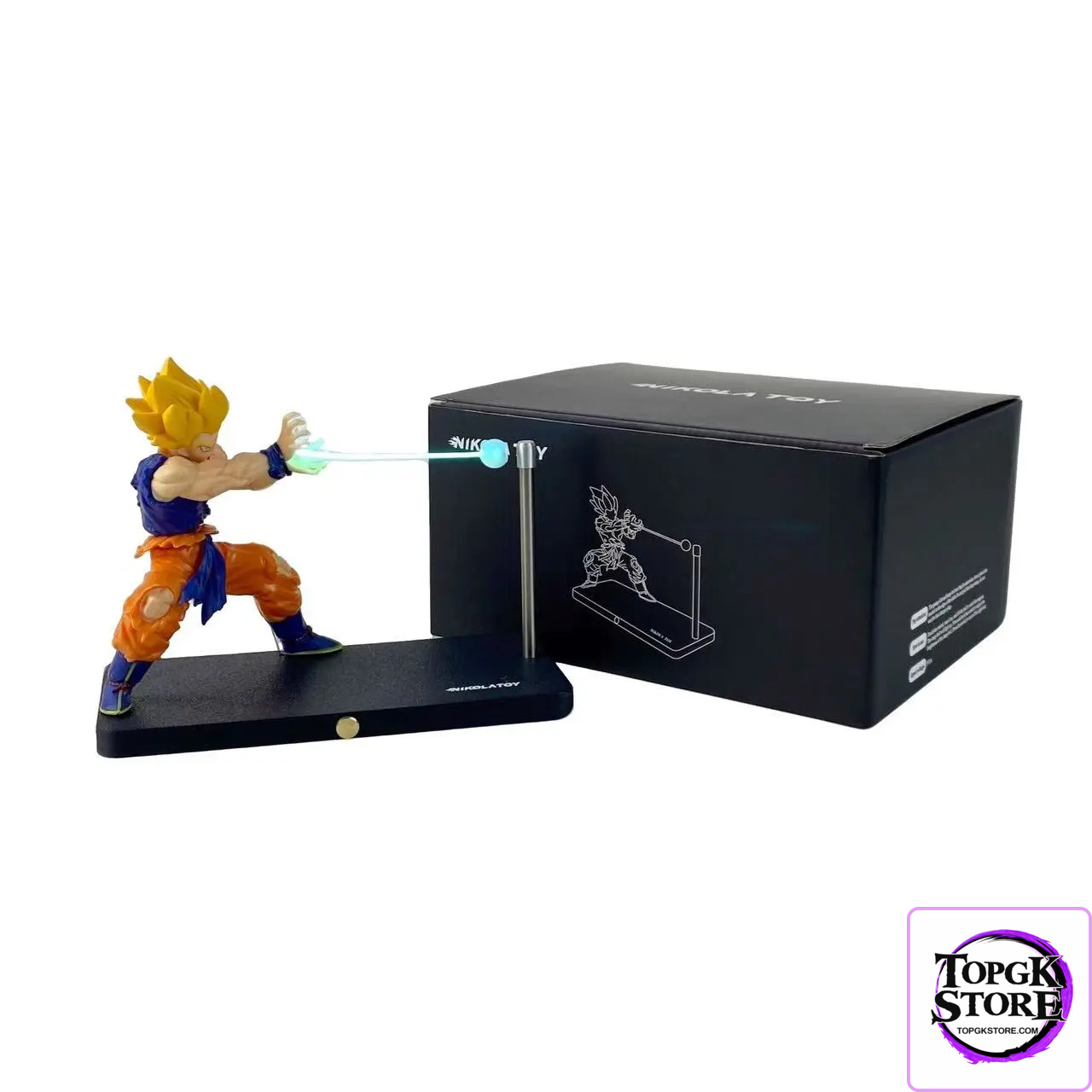 NIKOLATOY Studio – Dragon Ball Son Goku and Chaoz Magnetic Suspended Creative Night Light - Photo 11 | TopGKStore
