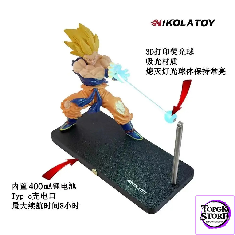NIKOLATOY Studio – Dragon Ball Son Goku and Chaoz Magnetic Suspended Creative Night Light - Photo 12 | TopGKStore