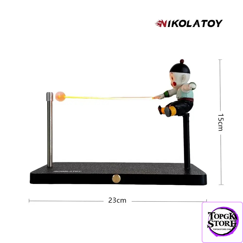 NIKOLATOY Studio – Dragon Ball Son Goku and Chaoz Magnetic Suspended Creative Night Light - Photo 13 | TopGKStore