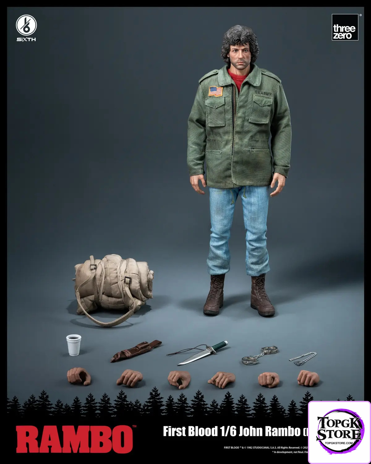 Threezero – Rambo: First Blood 1/6 John Rambo (Field Jacket) 3Z05530W0 (Licensed) - Photo 10 | TopGKStore