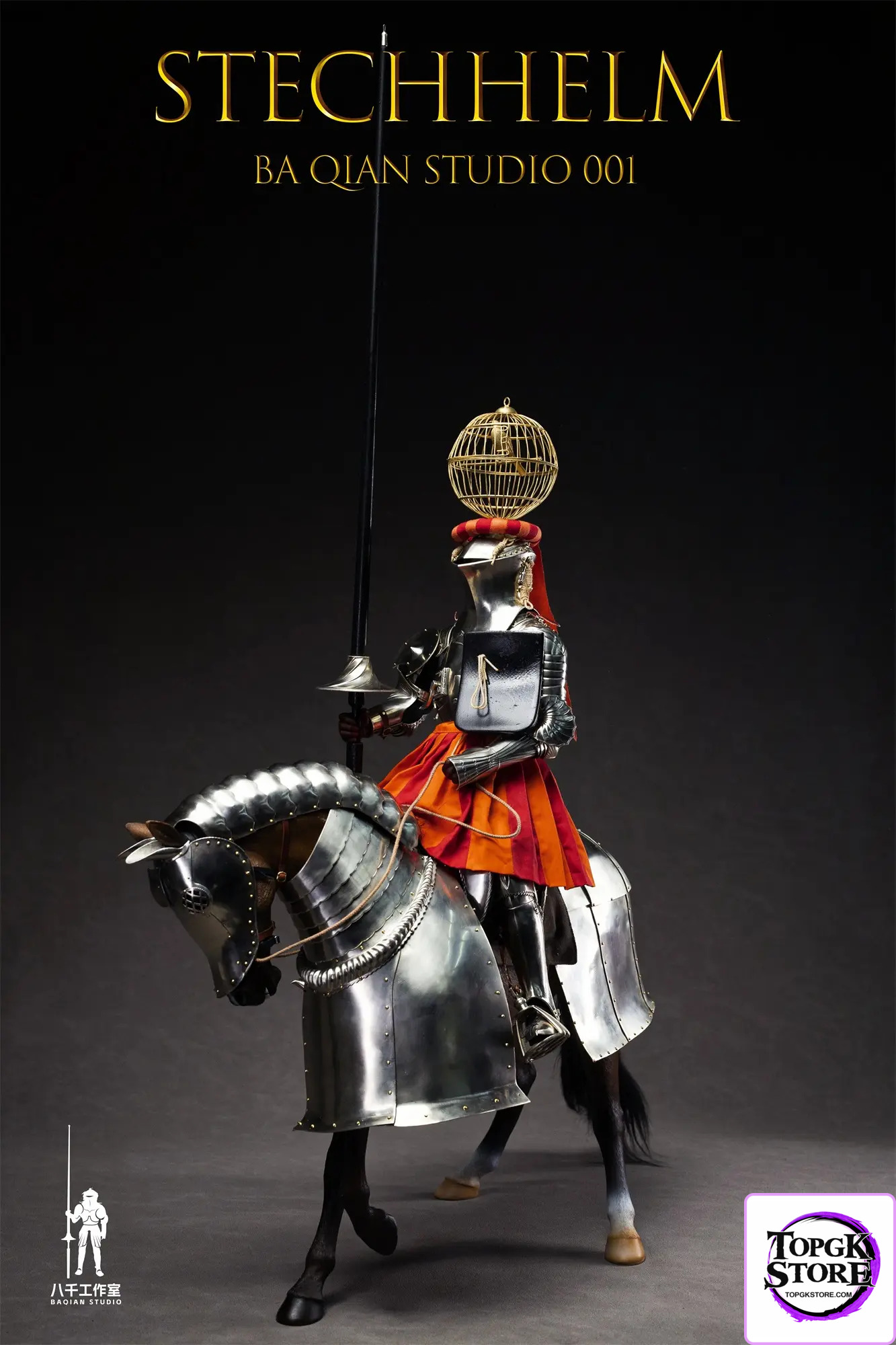 BA QIAN Studio – Original Medieval Knight Frog-mouth helm (white copper version) BQ-001 (Licensed) - Photo 3 | TopGKSto