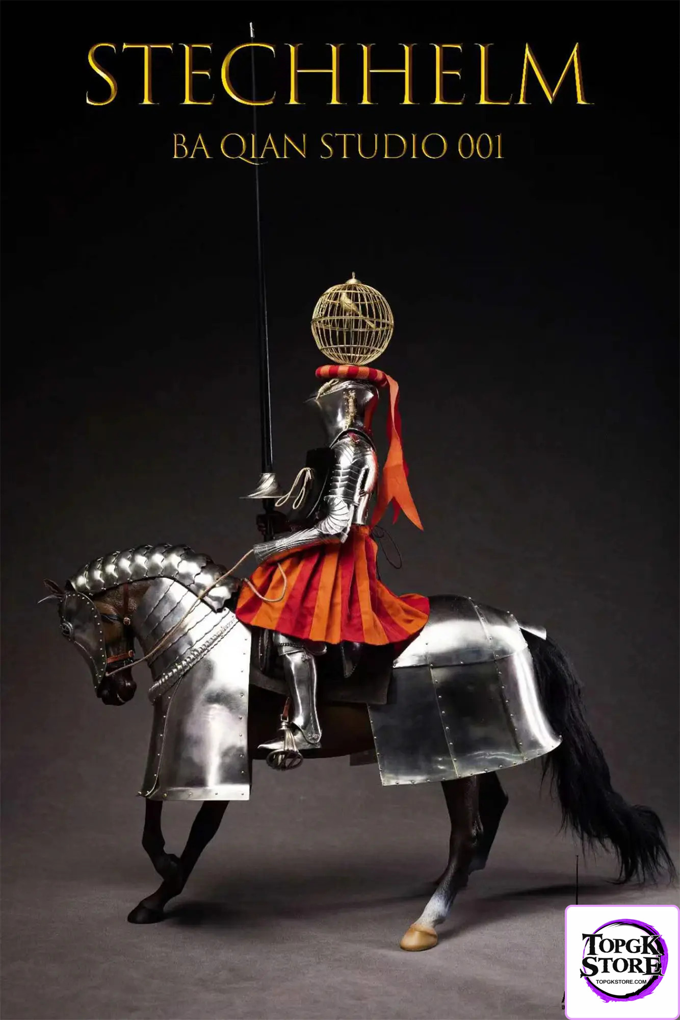 BA QIAN Studio – Original Medieval Knight Frog-mouth helm (white copper version) BQ-001 (Licensed) - Photo 4 | TopGKSto