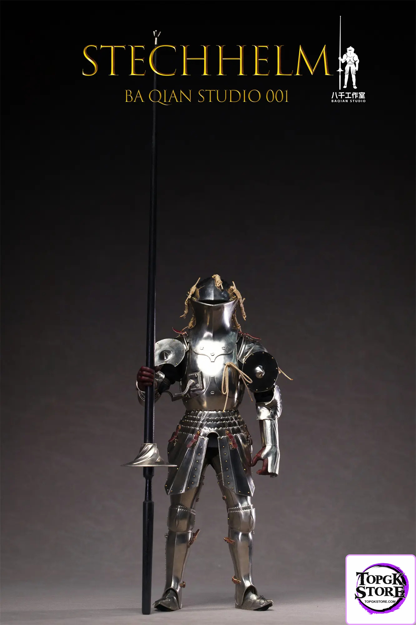 BA QIAN Studio – Original Medieval Knight Frog-mouth helm (white copper version) BQ-001 (Licensed) - Photo 7 | TopGKSto