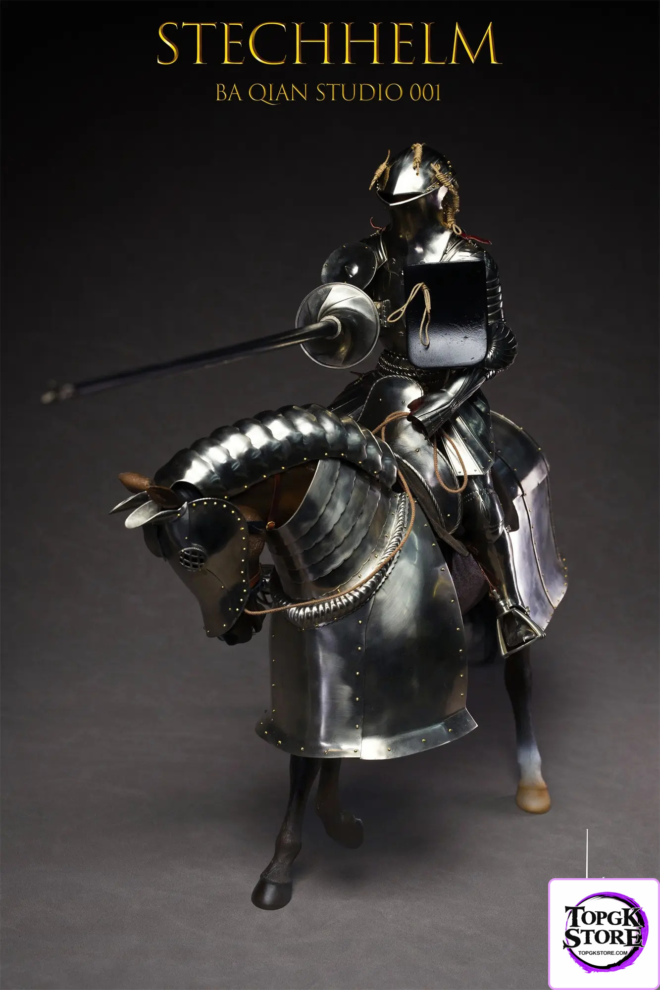 BA QIAN Studio – Original Medieval Knight Frog-mouth helm (white copper version) BQ-001 (Licensed) - Photo 9 | TopGKSto