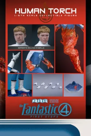 HOTTOYS – The Fantastic Four: First Steps 1/6 Scale Human Torch Collectible Figure (Licensed) - Photo 2 | TopGKStore