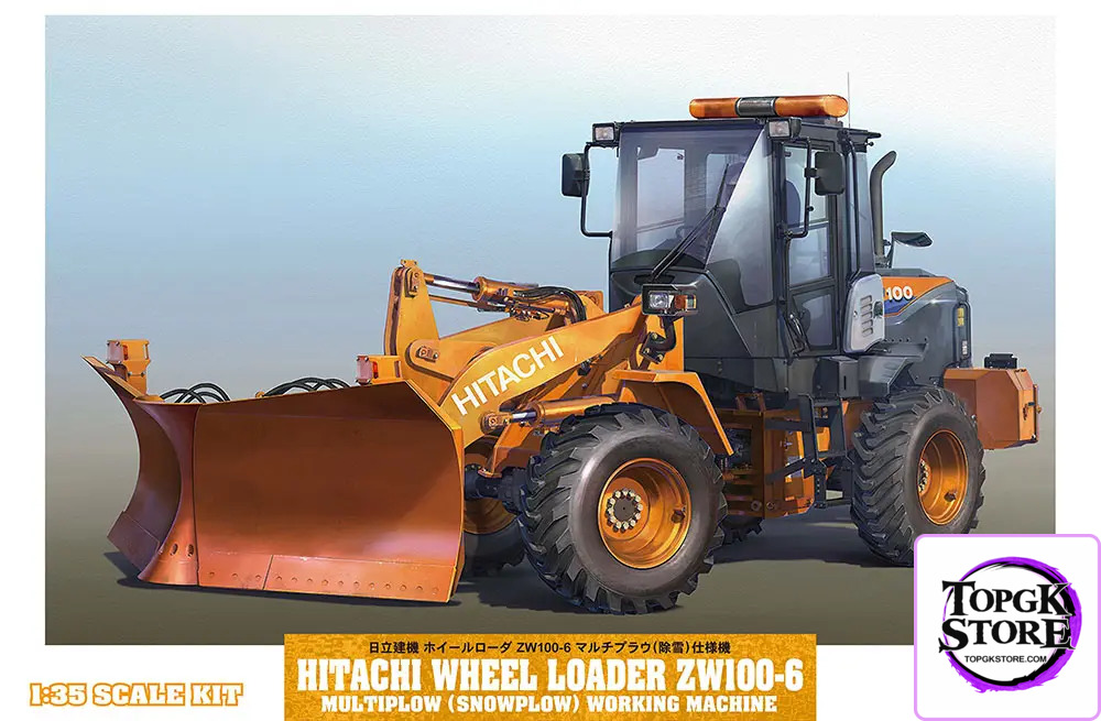 Hasegawa – 1/35 HITACHI WHEEL LOADER ZW100-6 MULTIPLOW (SNOWPLOW) WORKING MACHINE (Licensed) - Photo 1 | TopGKStore