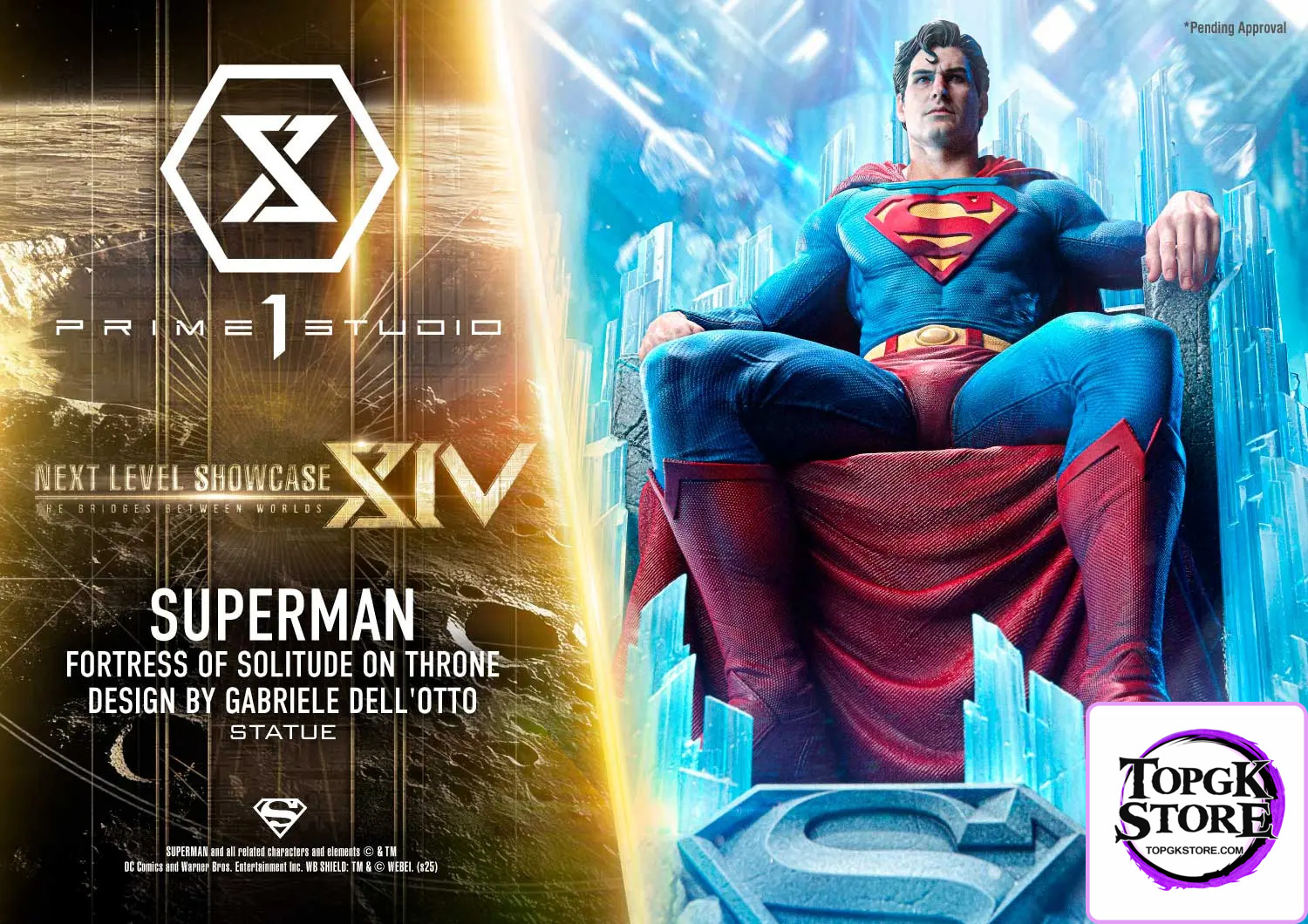Prime 1 Studio – Superman (Comics) Superman Fortress of Solitude on Throne (Design by Gabriele Dell’Otto) TLCDC-0