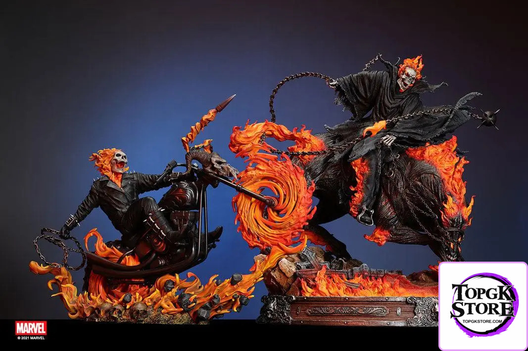 XM Studio – Ghost Rider On Horse 1/4 Scale Statue (Licensed) - Photo 5 | TopGKStore