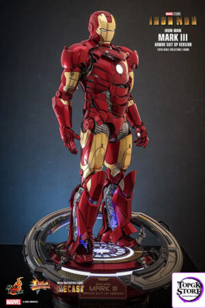 Hottoys – Iron Man Mark III (Armor Suit Up Version) 1/6th scale Collectible Figure MMS825D72 (Licensed) - Photo 2 | Top
