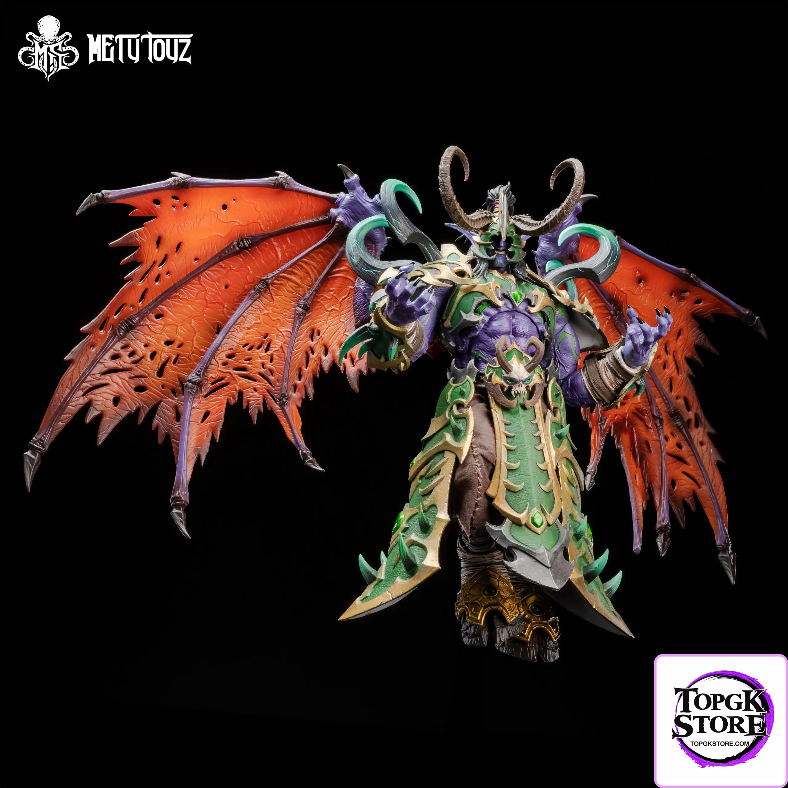 METYTOYZ – World of Warcraft Illidan Stormrage WF2025 Exclusive Demon Hunter Emperor Armor Edition Action Figure - Phot