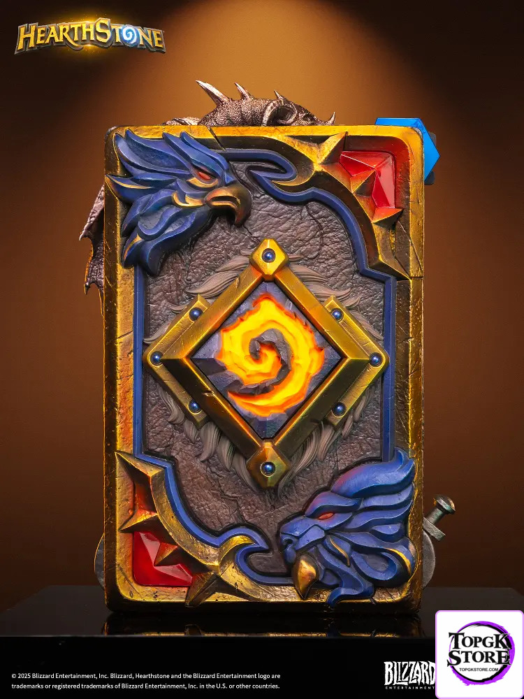 HEX Collectibles & Blizzard Entertainment – Hearthstone Varian Wrynn Legendary Card Art Statue HEXFRAME02 (Licensed