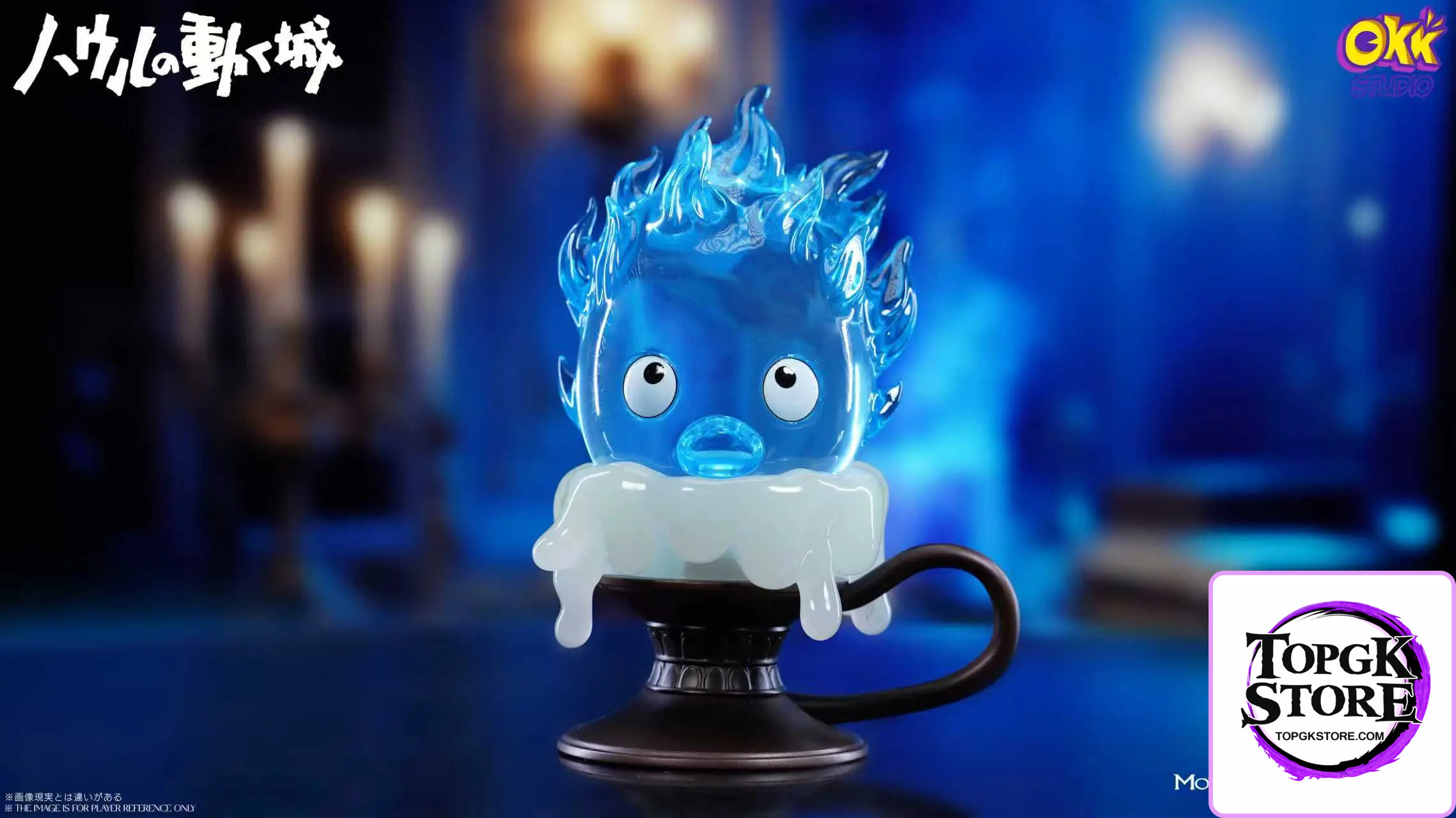 Okk Studio – Howl’s Moving Castle Hayao Miyazaki Desktop Series #1 Candlestick Calcifer - Photo 3 | TopGKStore