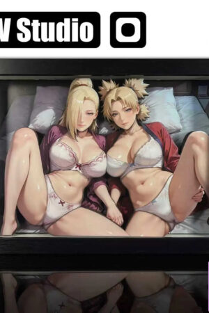 B&W Studio – Naruto Ino & Temari 3D Decorative Painting - Photo 2 | TopGKStore