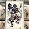 Xing Kong Studio – Demon Slayer Ink Painting Akaza Unlimited Castle Arc   Decorative Painting - Photo 1 | TopGKStore
